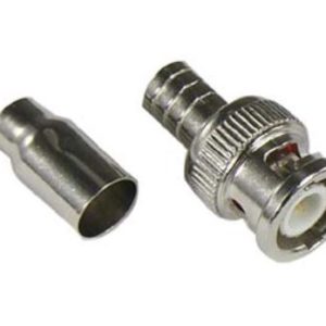 RG59 BNC Male Crimp-on Connector 2pc (Connector + Ferrule)