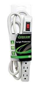 6-Outlet Surge Protector - 4 ft.